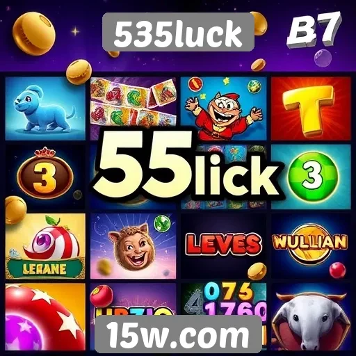 Variedade de jogos oferecidos no 535luck